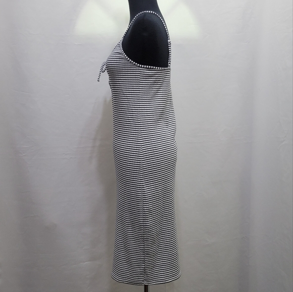 NWOT Navy Striped Adjustable Straps Sundress - Picture 4 of 11
